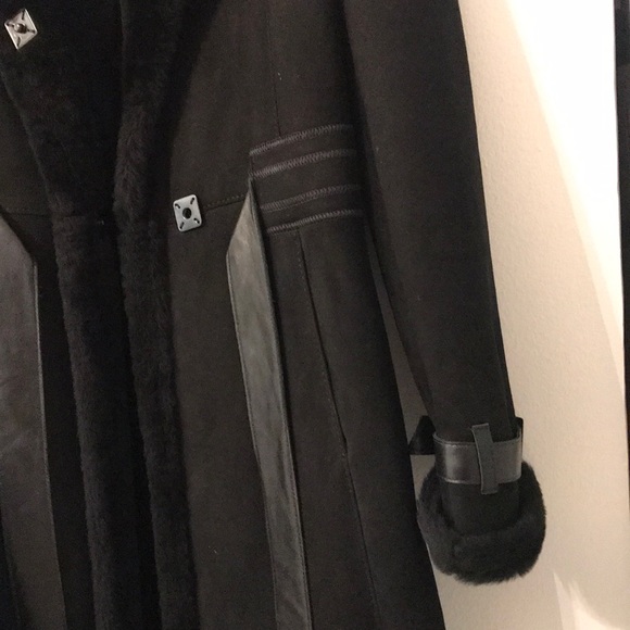 Leather and suede coat - Picture 2 of 6